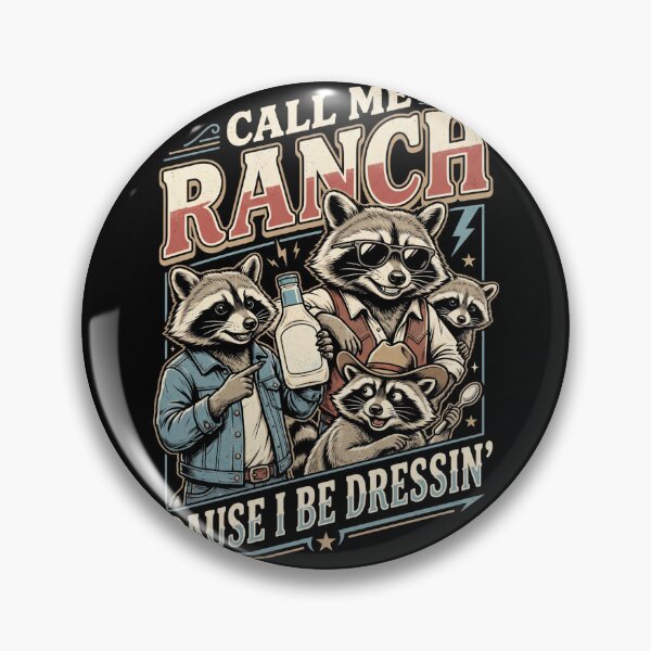 Item preview,  Call Me Ranch Cause I Be Dressing Funny Raccoon Meme designed and sold by MOONE FLOWER.