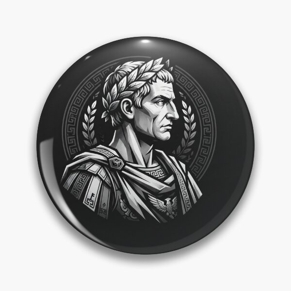 Artikelvorschau, Julius Caesar, römischer Kaiser, Porträt mit Lorbeerkranz entworfen und verkauft von Owcomm.