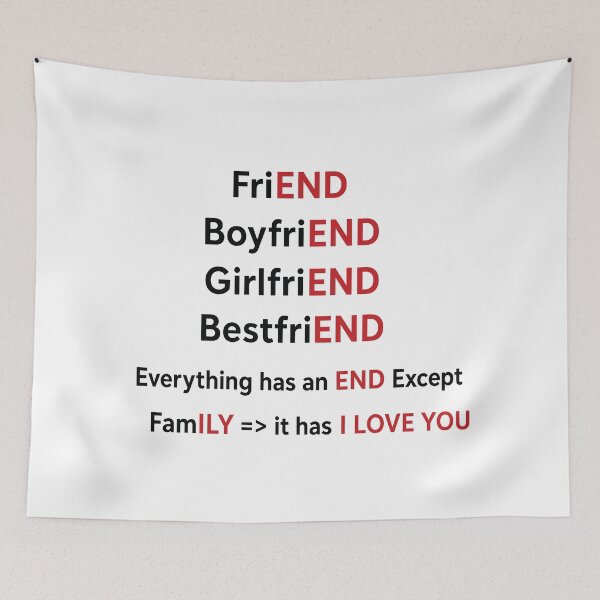 Item preview, Everything Ends Except Family Love designed and sold by PRINTIONAL.