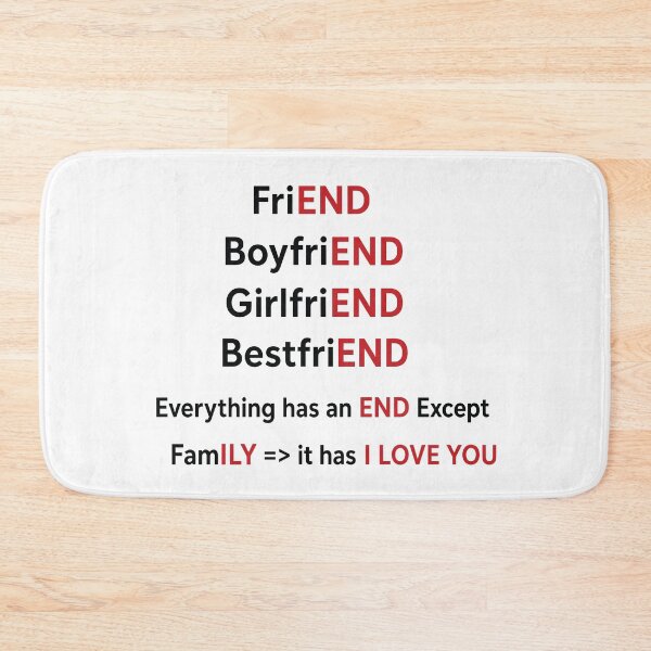 Item preview, Everything Ends Except Family Love designed and sold by PRINTIONAL.