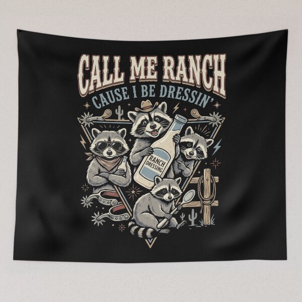 Item preview, Call Me Ranch Cause I Be Dressing Funny Raccoon Meme designed and sold by MOONE FLOWER.