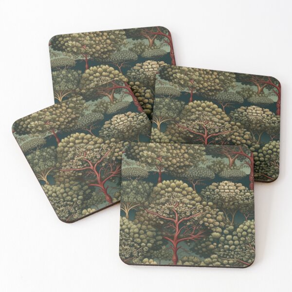 Item preview, Folk Art Forest Trees Seamless Pattern designed and sold by pinkal.