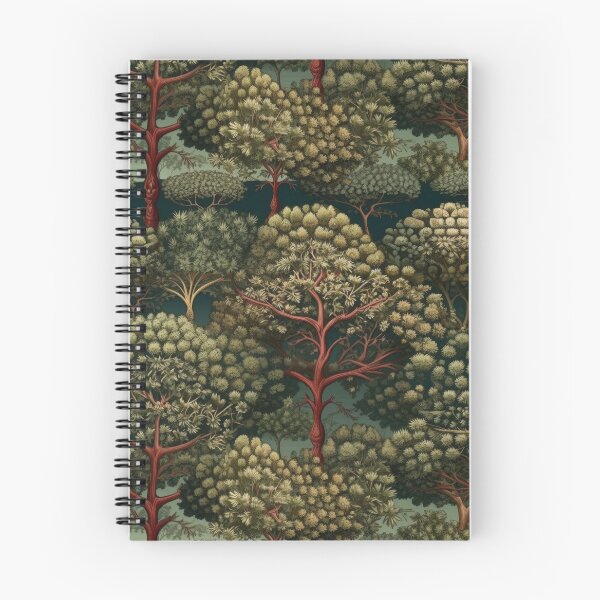 Item preview, Folk Art Forest Trees Seamless Pattern designed and sold by pinkal.
