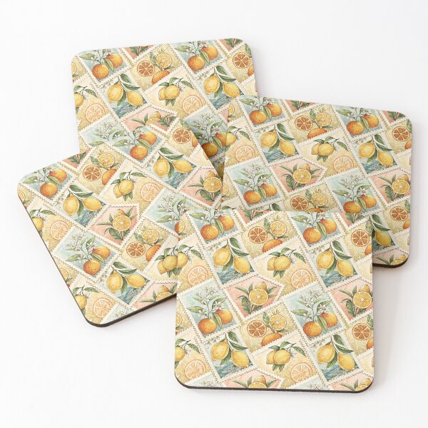 Item preview, Vintage Citrus Postage Stamp designed and sold by Storybook Botanica.