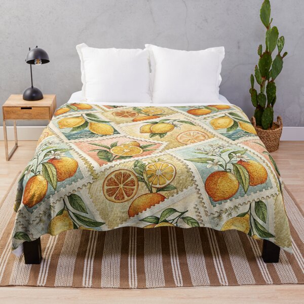Item preview, Vintage Citrus Postage Stamp designed and sold by Storybook Botanica.