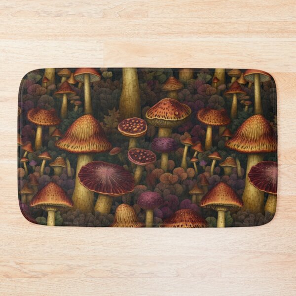 Item preview, Mushroom Forest Magic Seamless Pattern designed and sold by pinkal.