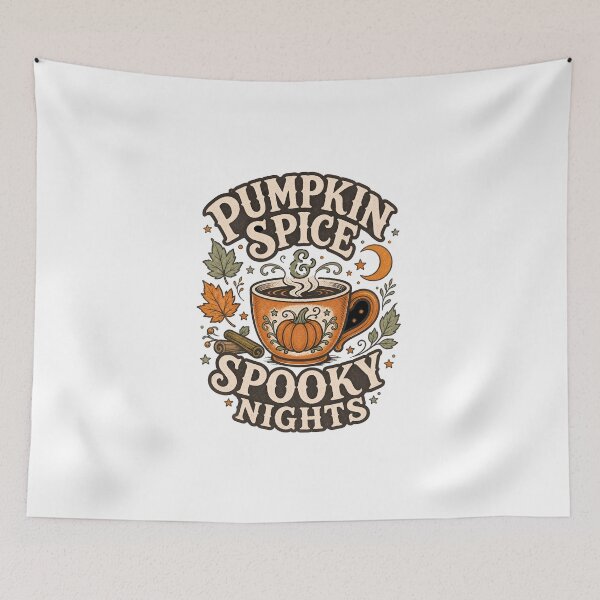 Item preview, Pumpkin Spice Spooky Nights Halloween designed and sold by Zenith Design.