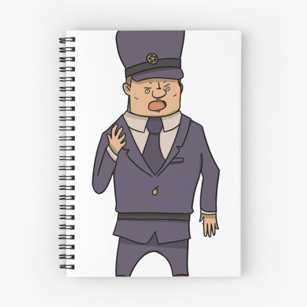 Item preview, Angry Train Conductor Cartoon Streetwear designed and sold by serialcarachts.