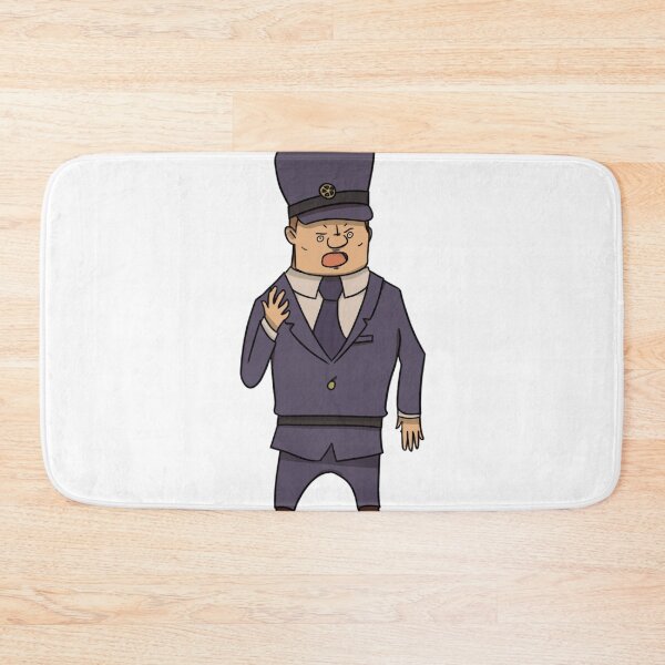Item preview, Angry Train Conductor Cartoon Streetwear designed and sold by serialcarachts.