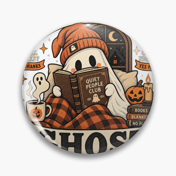 Item preview, Introvert Ghost Society - Spooky Social Battery designed and sold by Xnuery.