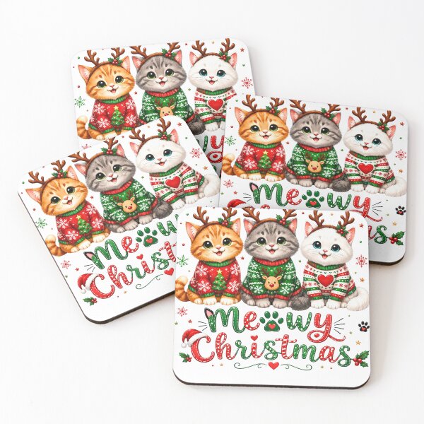 Item preview, Funny Christmas Cat Santa Hat Holiday Lover designed and sold by DYAFLK.