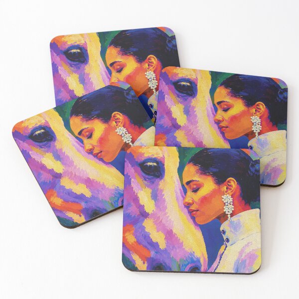 Item preview, Gentle Bond – Woman and Horse Fauvist Portrait designed and sold by RamyGallery.