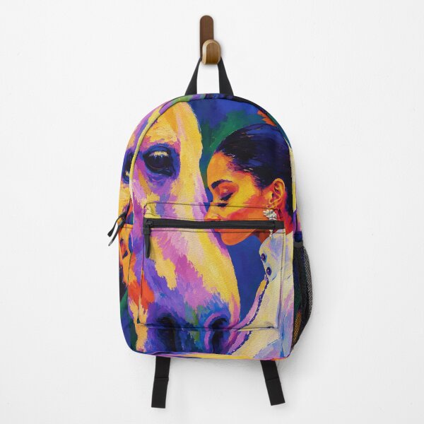 Item preview, Gentle Bond – Woman and Horse Fauvist Portrait designed and sold by RamyGallery.