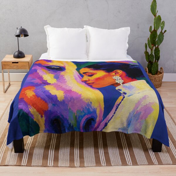 Item preview, Gentle Bond – Woman and Horse Fauvist Portrait designed and sold by RamyGallery.