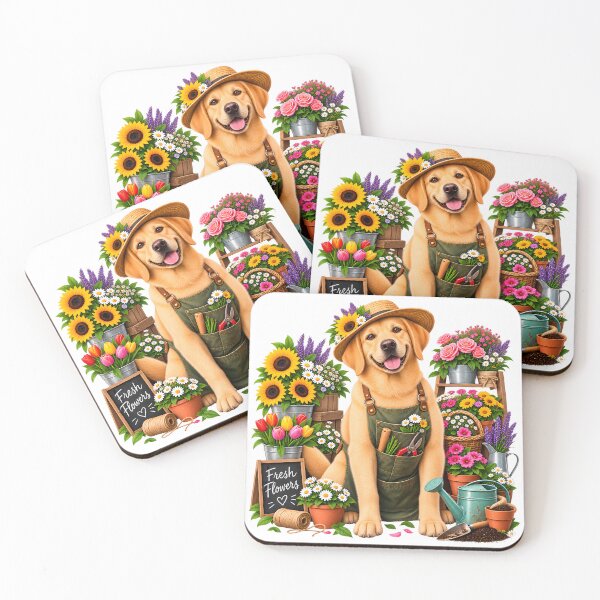 Item preview, Labrador Florist – Cute Flower Shop Dog Gardening Lover designed and sold by builtforyou.