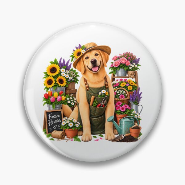 Item preview, Labrador Florist – Cute Flower Shop Dog Gardening Lover designed and sold by builtforyou.