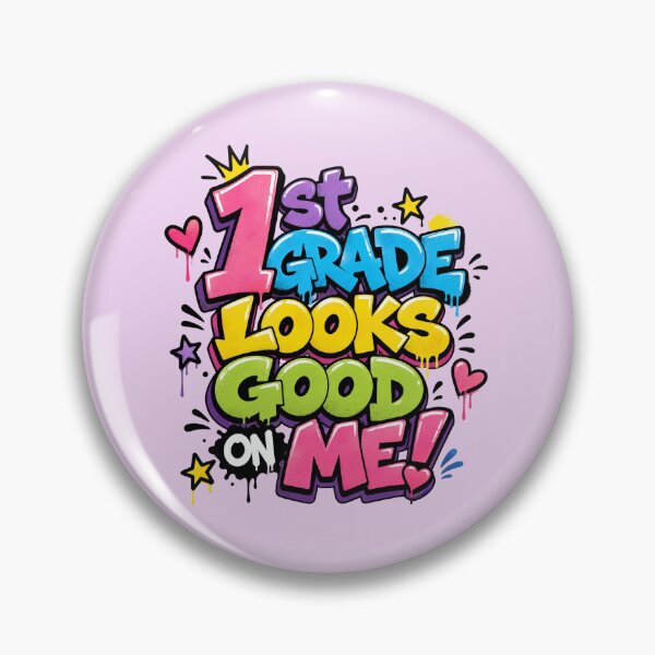 Item preview, 1st Grade Looks Good On Me – Colorful School Pride designed and sold by MomParentADHD.