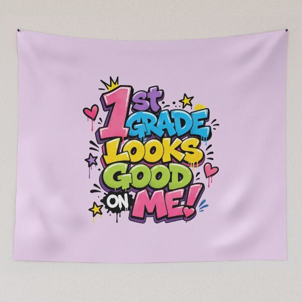 Item preview, 1st Grade Looks Good On Me – Colorful School Pride designed and sold by MomParentADHD.