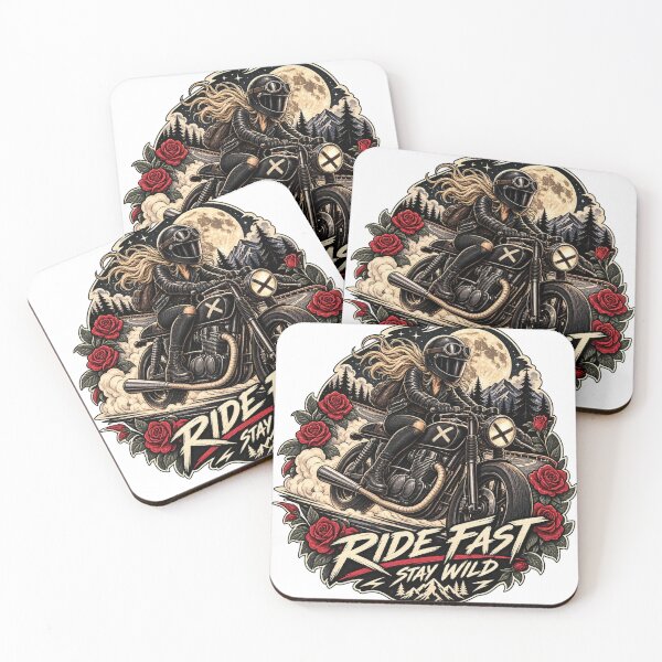 Item preview, Ride Fast Stay Wild Motorcycle Sticker designed and sold by Mystic Wild Studio.