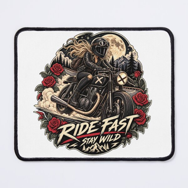 Item preview, Ride Fast Stay Wild Motorcycle Sticker designed and sold by Mystic Wild Studio.