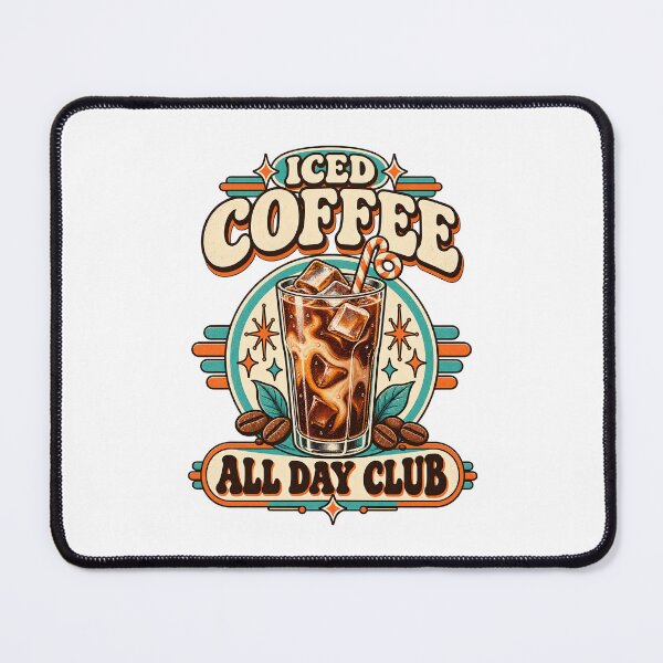 Item preview, Vintage Iced Coffee All Day Club Retro Design designed and sold by urbinet.