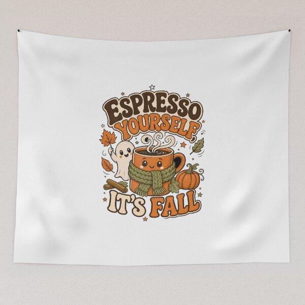 Item preview, Espresso Yourself It's Fall Pumpkin Coffee designed and sold by Zenith Design.