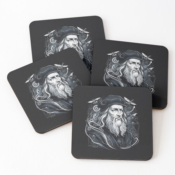 Item preview, Leonardo da Vinci Master Genius Portrait designed and sold by Owcomm.