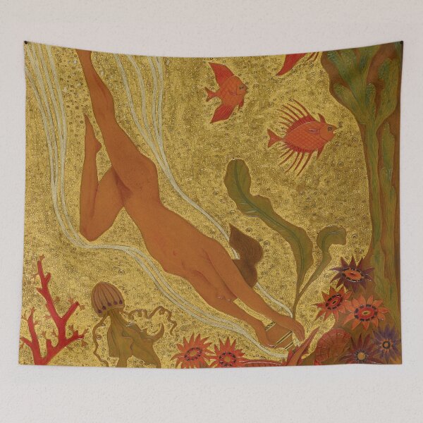 Artikelvorschau, Jugendstil-Wandbild „Ozean“, Unterwasser-Fantasy-Druck „Versunkener Schatz“, Illustration von George Barbier entworfen und verkauft von RickE.