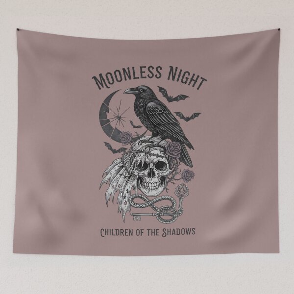 Item preview, Raven Skull Crescent Moon Snake Graphic designed and sold by Exquisite Design Studio „Paculówka”.