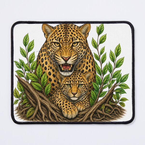 Item preview, Majestic Leopard Family Portrait designed and sold by EmylyWoods.