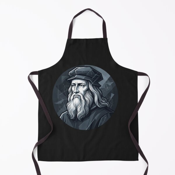 Item preview, Leonardo da Vinci Renaissance Master Portrait Illustration designed and sold by Owcomm.