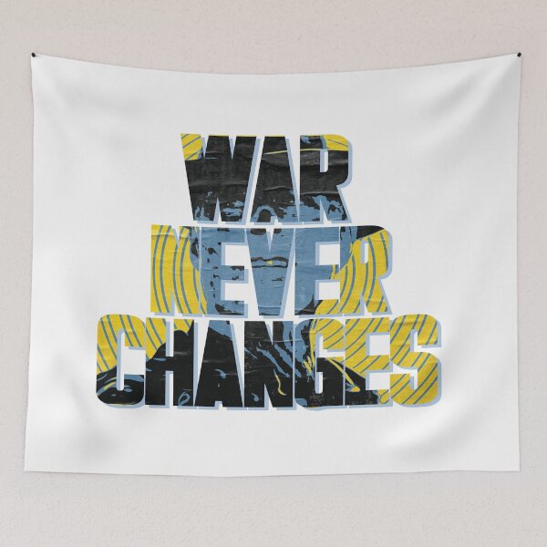Item preview, War Never Changes - Vault Tech Typography Graphic designed and sold by qfa Originals.