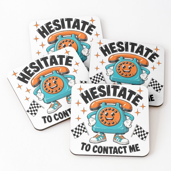 Item preview, Hesitate To Contact Me Funny Retro Phone designed and sold by TshirtsOnline-.