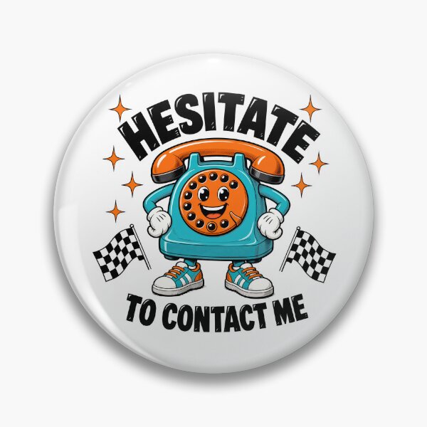 Item preview, Hesitate To Contact Me Funny Retro Phone designed and sold by TshirtsOnline-.
