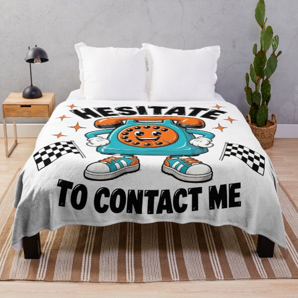Item preview, Hesitate To Contact Me Funny Retro Phone designed and sold by TshirtsOnline-.
