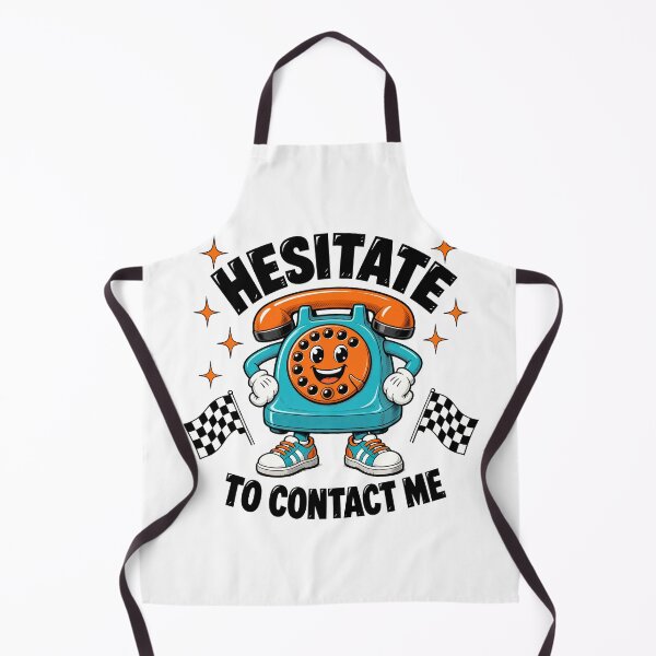Item preview, Hesitate To Contact Me Funny Retro Phone designed and sold by TshirtsOnline-.