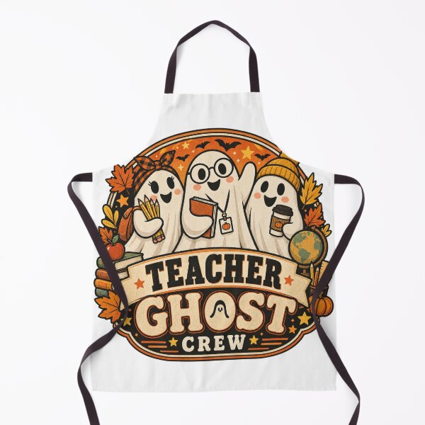 Item preview, Teacher Ghost Crew - Cute Retro Halloween Educator designed and sold by Xnuery.