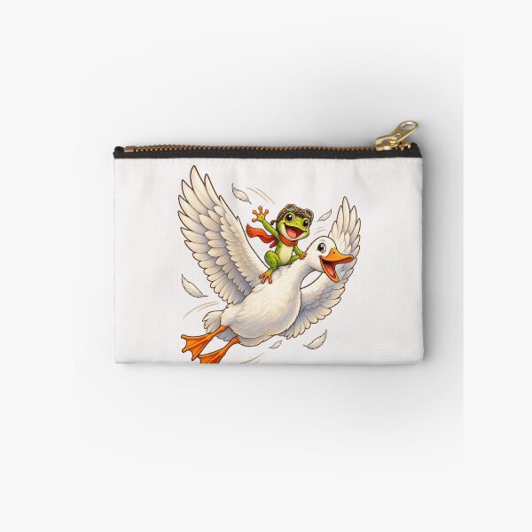 Item preview, Funny Frog Flying Goose Adventure Retro Drawing Style Art  Nature Lover png, Retro Animal  designed and sold by Pawsome Quotes.