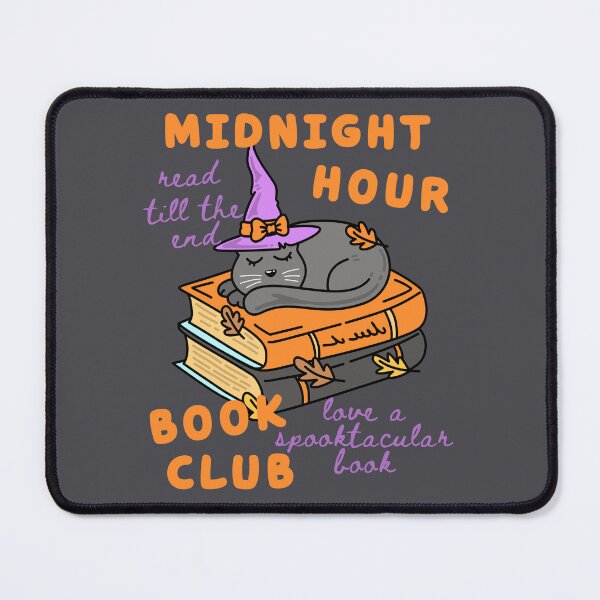 Item preview, Cute Cat Reading, Midnight Hour Book Club, Fall Bookish Halloween, Love Cats and Books, One More Chapter designed and sold by Forevermore.