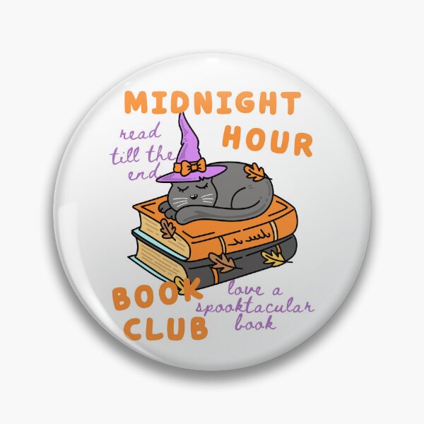 Item preview, Cute Cat Reading, Midnight Hour Book Club, Fall Bookish Halloween, Love Cats and Books, One More Chapter designed and sold by Forevermore.