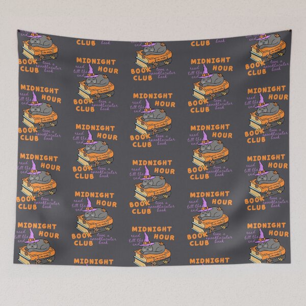 Item preview, Cute Cat Reading, Midnight Hour Book Club, Fall Bookish Halloween, Love Cats and Books, One More Chapter designed and sold by Forevermore.