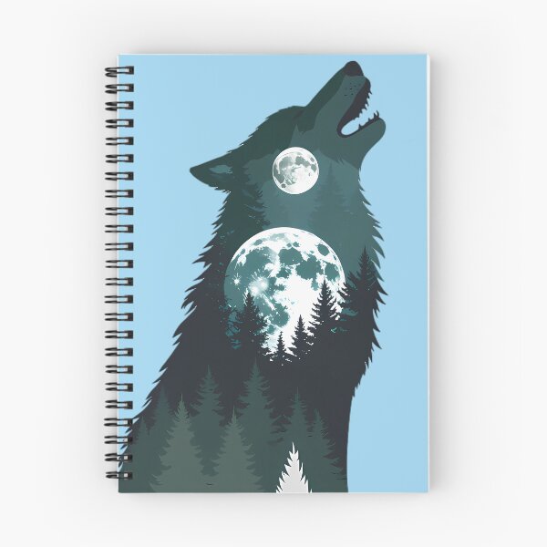 Item preview, Howling Wolf Full Moon designed and sold by Structure-Blue.
