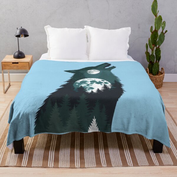 Item preview, Howling Wolf Full Moon designed and sold by Structure-Blue.