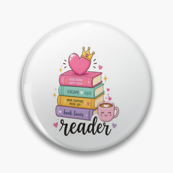 Item preview, Cute Pastel Reader Book Lover Stack designed and sold by creativerooney.