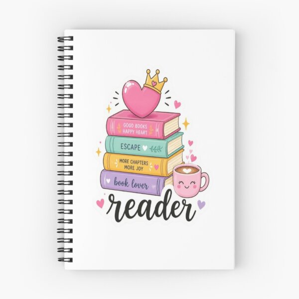Item preview, Cute Pastel Reader Book Lover Stack designed and sold by creativerooney.