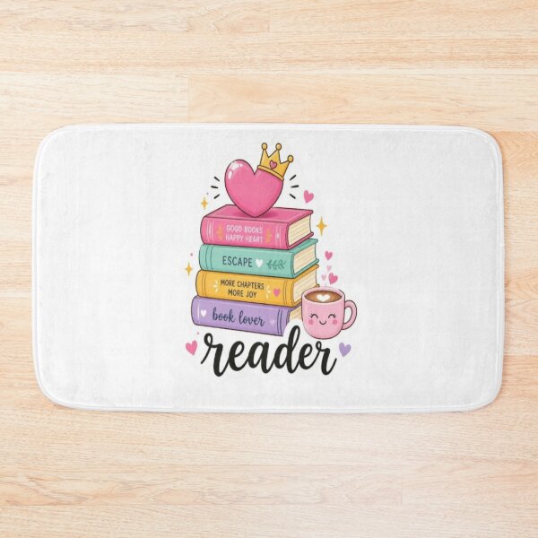Item preview, Cute Pastel Reader Book Lover Stack designed and sold by creativerooney.