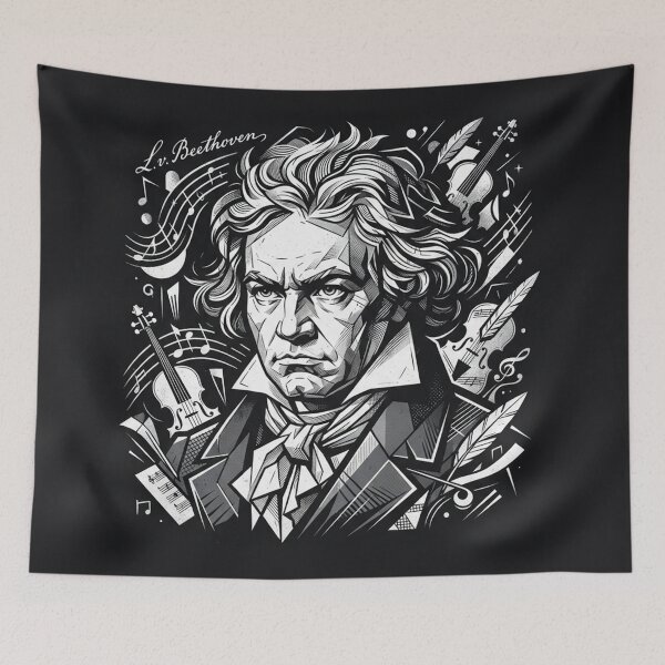 Item preview, Ludwig van Beethoven Classical Music Portrait designed and sold by Owcomm.