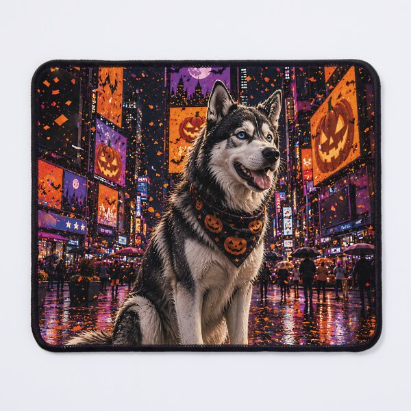 Item preview, Wolf Husky in Times Square Halloween designed and sold by Nomad-Paws.