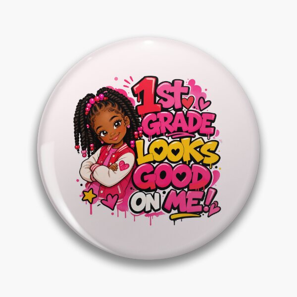 Item preview, 1st Grade Looks Good On Me – Black Girl Back to School designed and sold by MomParentADHD.