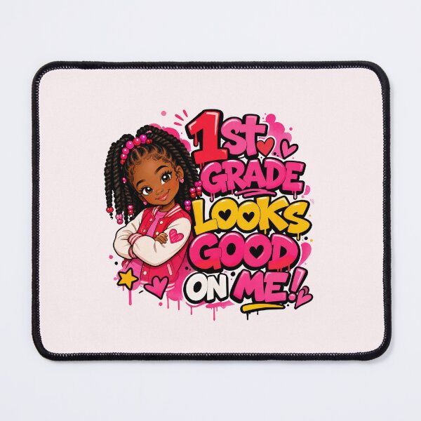 Item preview, 1st Grade Looks Good On Me – Black Girl Back to School designed and sold by MomParentADHD.